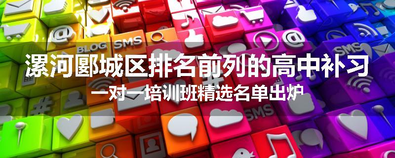 漯河郾城区排名前列的高中补习一对一培训班精选名单出炉