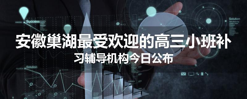 安徽巢湖最受欢迎的高三小班补习辅导机构今日公布