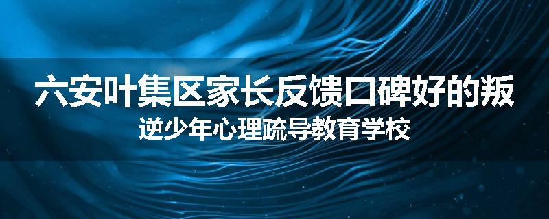 六安叶集区家长反馈口碑好的叛逆少年心理疏导教育学校