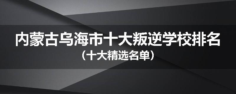 内蒙古乌海市十大叛逆学校排名（十大精选名单）
