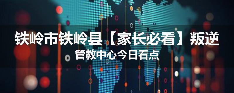 铁岭市铁岭县【家长必看】叛逆管教中心今日看点