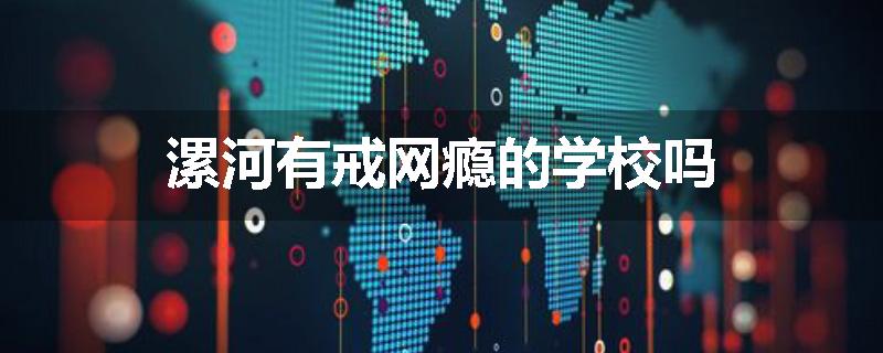 漯河有戒网瘾的学校吗