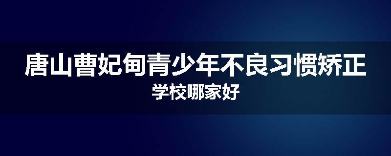 唐山曹妃甸青少年不良习惯矫正学校哪家好