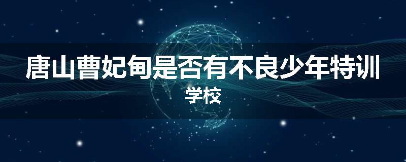 唐山曹妃甸是否有不良少年特训学校