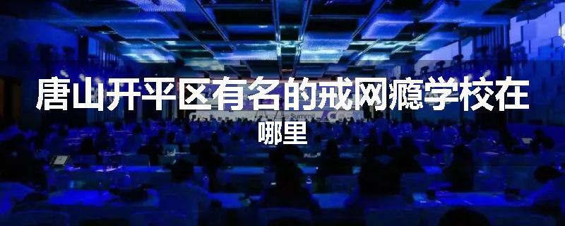 唐山开平区有名的戒网瘾学校在哪里