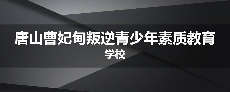 唐山曹妃甸叛逆青少年素质教育学校