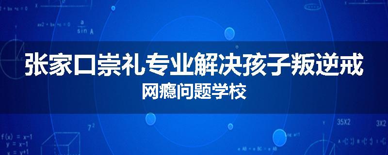 张家口崇礼专业解决孩子叛逆戒网瘾问题学校