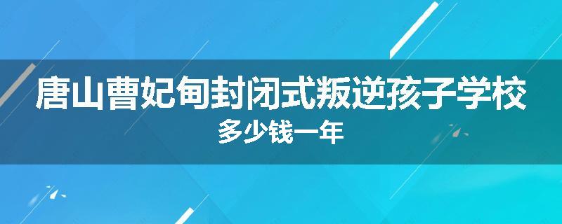 唐山曹妃甸封闭式叛逆孩子学校多少钱一年