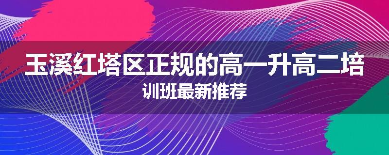 玉溪红塔区正规的高一升高二培训班最新推荐