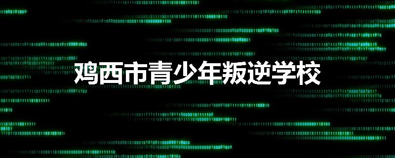 鸡西市青少年叛逆学校