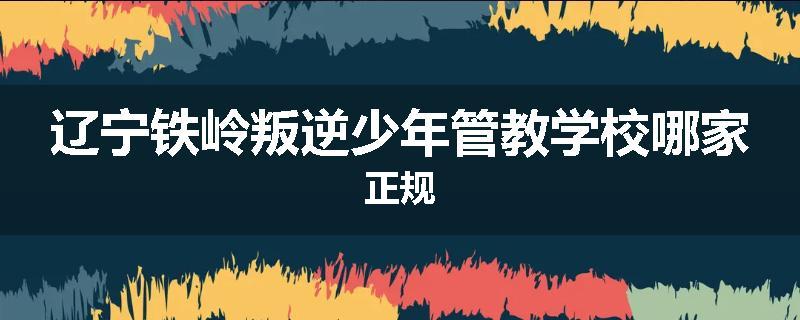 辽宁铁岭叛逆少年管教学校哪家正规