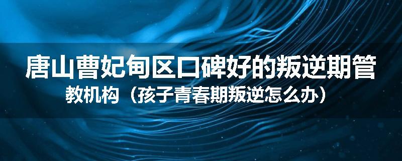 唐山曹妃甸区口碑好的叛逆期管教机构（孩子青春期叛逆怎么办）