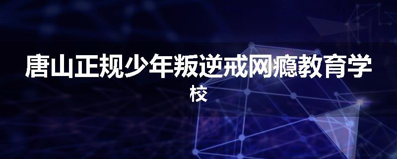唐山正规少年叛逆戒网瘾教育学校