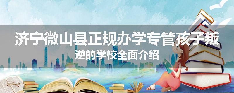 济宁微山县正规办学专管孩子叛逆的学校全面介绍