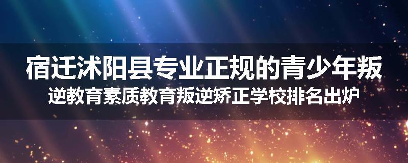 宿迁沭阳县专业正规的青少年叛逆教育素质教育叛逆矫正学校排名出炉