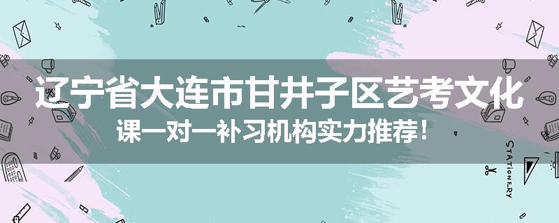 辽宁省大连市甘井子区艺考文化课一对一补习机构实力推荐！
