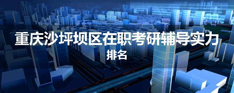 重庆沙坪坝区在职考研辅导实力排名