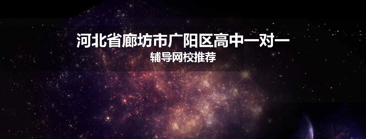 河北省廊坊市广阳区高中一对一辅导网校推荐