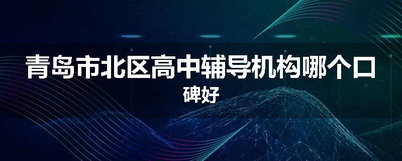 青岛市北区高中辅导机构哪个口碑好