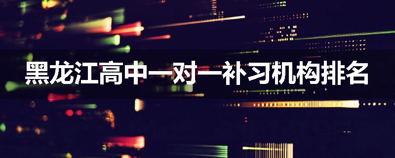 黑龙江高中一对一补习机构排名