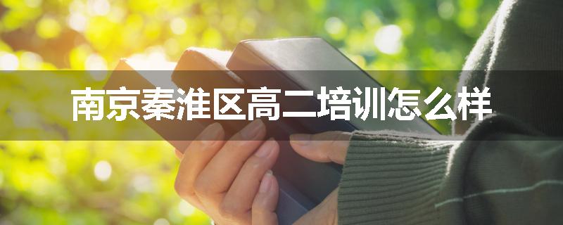南京秦淮区高二培训怎么样
