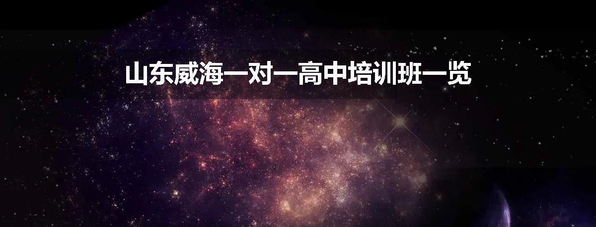 山东威海一对一高中培训班一览