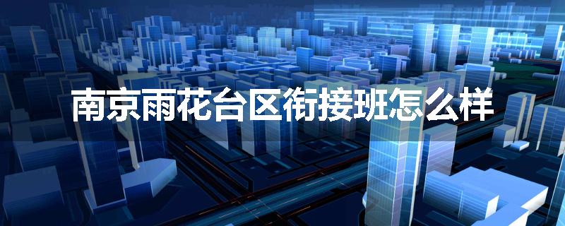 南京雨花台区衔接班怎么样