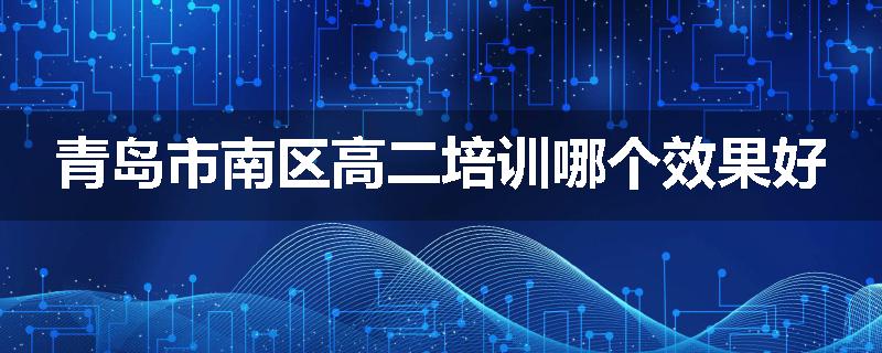 青岛市南区高二培训哪个效果好