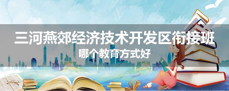 三河燕郊经济技术开发区衔接班哪个教育方式好
