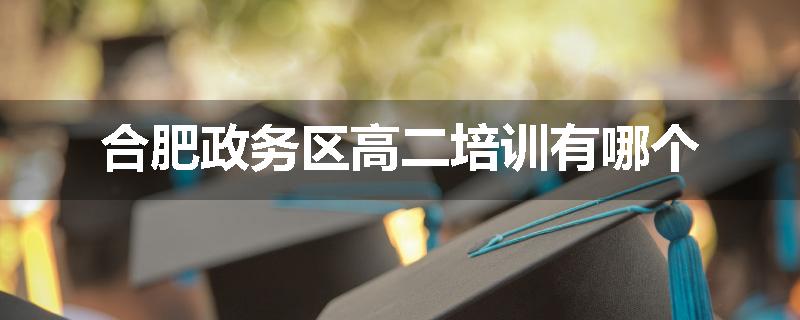 合肥政务区高二培训有哪个