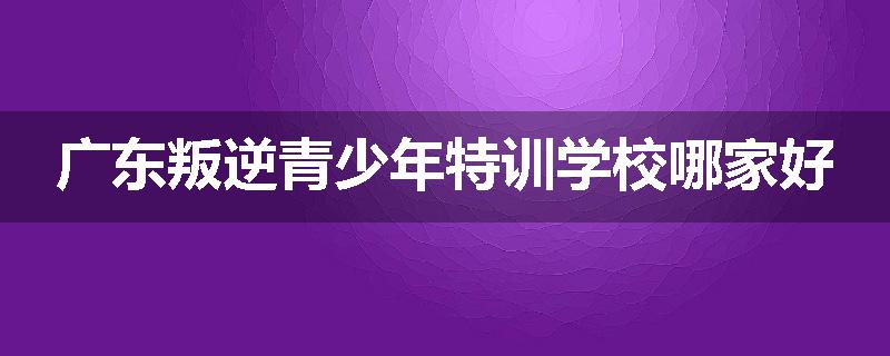 广东叛逆青少年特训学校哪家好