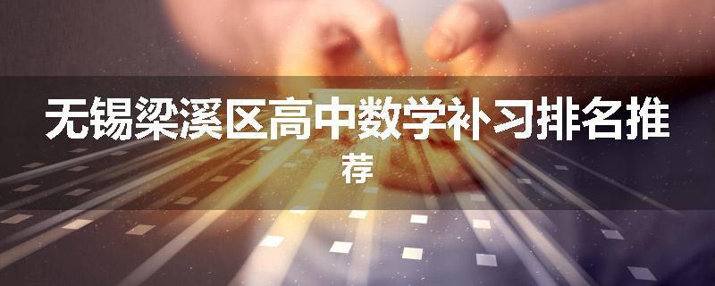 无锡梁溪区高中数学补习排名推荐