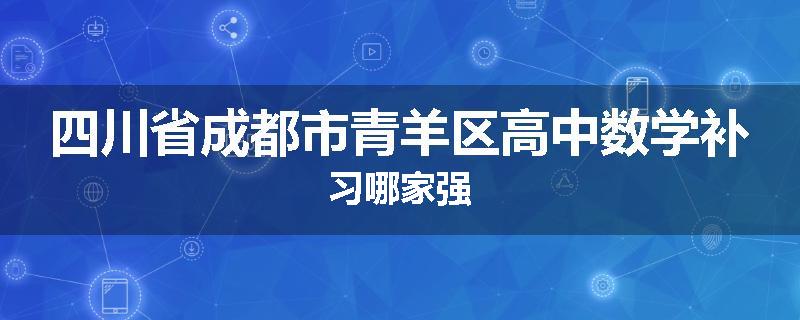 四川省成都市青羊区高中数学补习哪家强