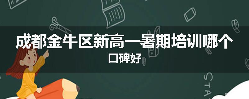 成都金牛区新高一暑期培训哪个口碑好
