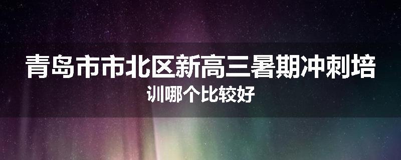 青岛市市北区新高三暑期冲刺培训哪个比较好