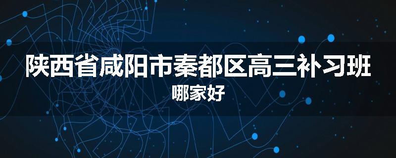 陕西省咸阳市秦都区高三补习班哪家好