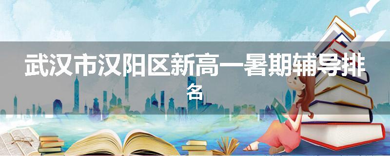 武汉市汉阳区新高一暑期辅导排名