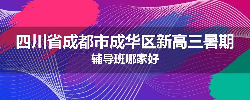四川省成都市成华区新高三暑期辅导班哪家好