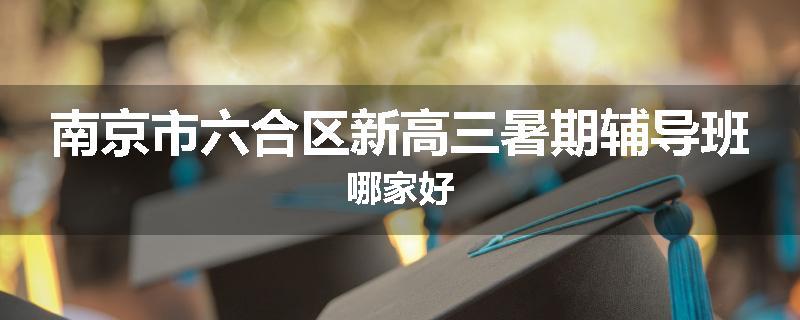南京市六合区新高三暑期辅导班哪家好