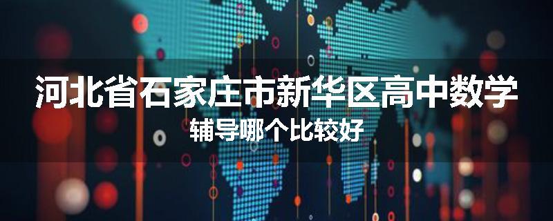 河北省石家庄市新华区高中数学辅导哪个比较好