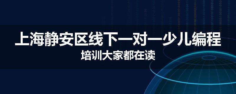 上海静安区线下一对一少儿编程培训大家都在读