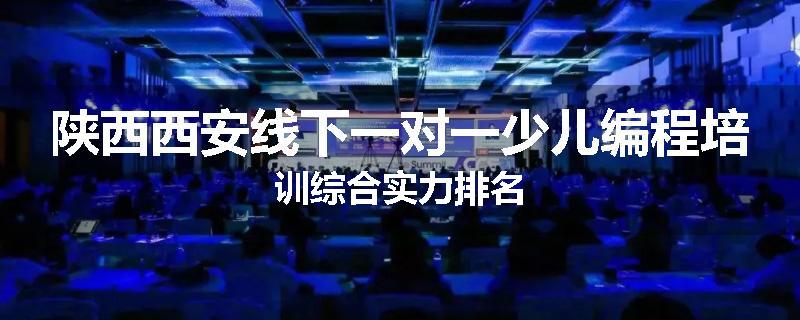 陕西西安线下一对一少儿编程培训综合实力排名