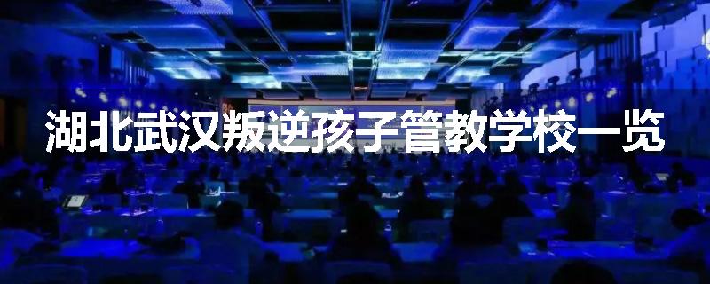 湖北武汉叛逆孩子管教学校一览