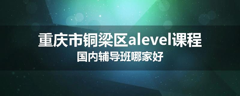 重庆市铜梁区alevel课程国内辅导班哪家好