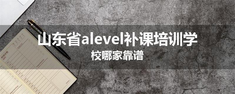 山东省alevel补课培训学校哪家靠谱