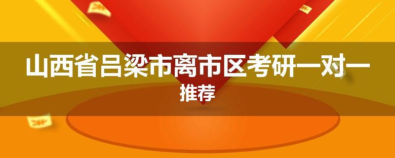 山西省吕梁市离市区考研一对一推荐