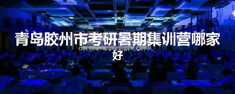 青岛胶州市考研暑期集训营哪家好