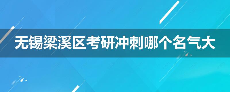 无锡梁溪区考研冲刺哪个名气大
