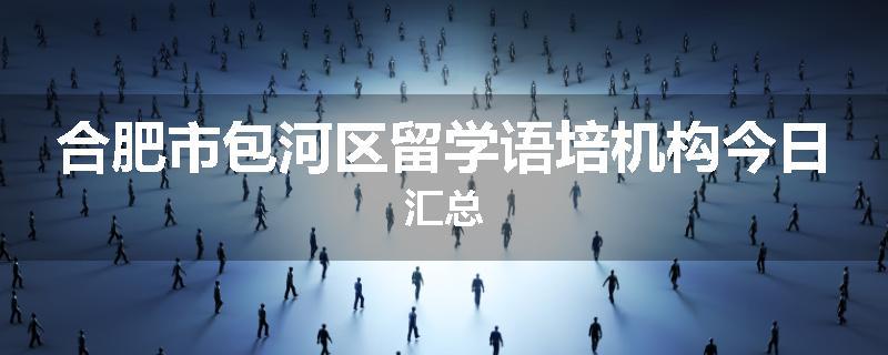 合肥市包河区留学语培机构今日汇总