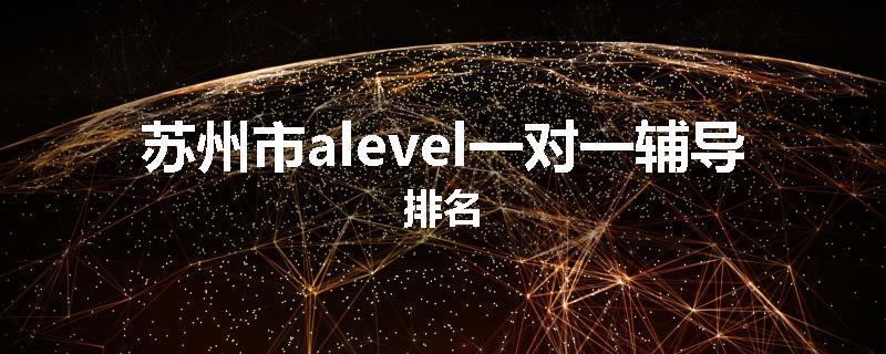 苏州市alevel一对一辅导排名